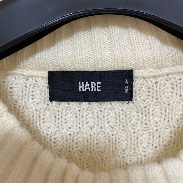 HARE(ハレ)の【美品】HARE ニットセーター ホワイト Mサイズ メンズのトップス(ニット/セーター)の商品写真