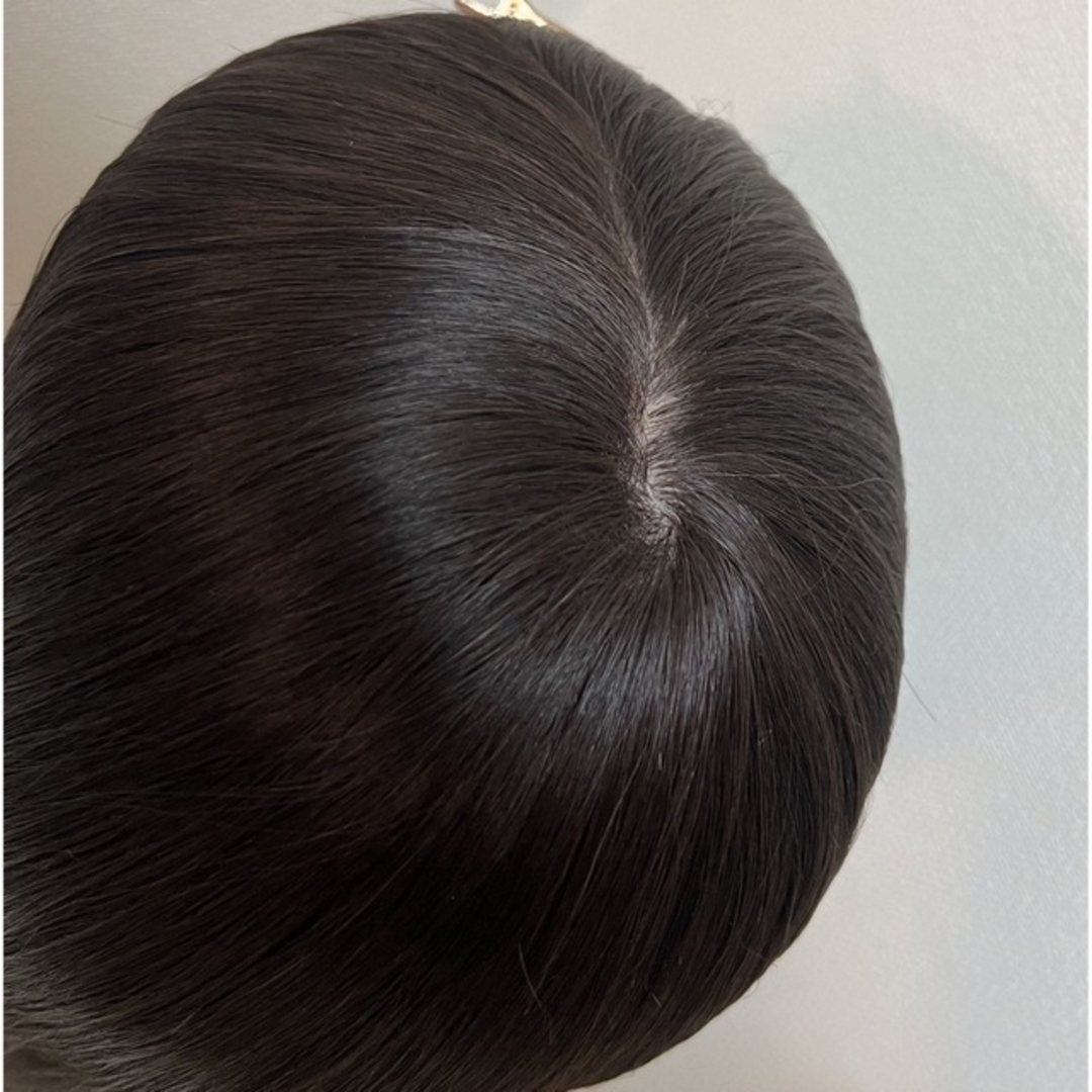 【新品】高品質レミー人毛100%スーパー75㎝ロングフルウィッグ　人工皮膚タイプ レディースのウィッグ/エクステ(ロングストレート)の商品写真