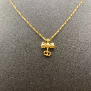 DIOR チョーカー メタル&グログランリボン ほぼ未使用品 正規品