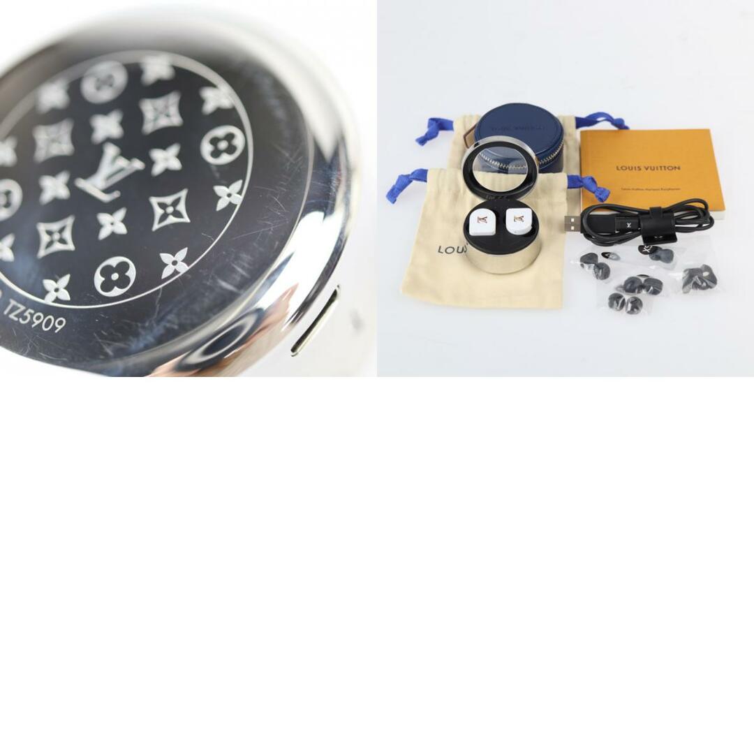 LOUIS VUITTON ルイ ヴィトン モノグラム ホライゾン ワイヤレスイヤホン その他雑貨 QAB020 アセテート シリコン ホワイト ワイヤレス ブルートゥース Bluetooth 小物 ビトン 【本物保証】