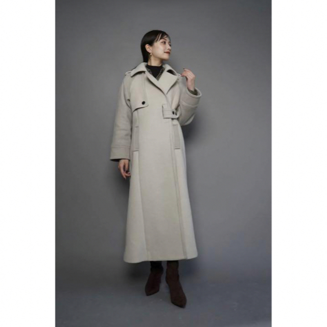 l'or Geelong Wool Long Coat ベージュ 【超ポイントバック祭】 30600