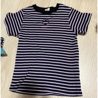 アナップキッズ(ANAP Kids)のANAP KIDS アナップキッズ　120 ボーダー　韓国っぽ 半袖Tシャツ (Tシャツ/カットソー)