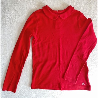 プチバトー(PETIT BATEAU)のまふ様専用　良品　プチバトー　襟付き長袖Tシャツ　8ans 定番カットソー(Tシャツ/カットソー)