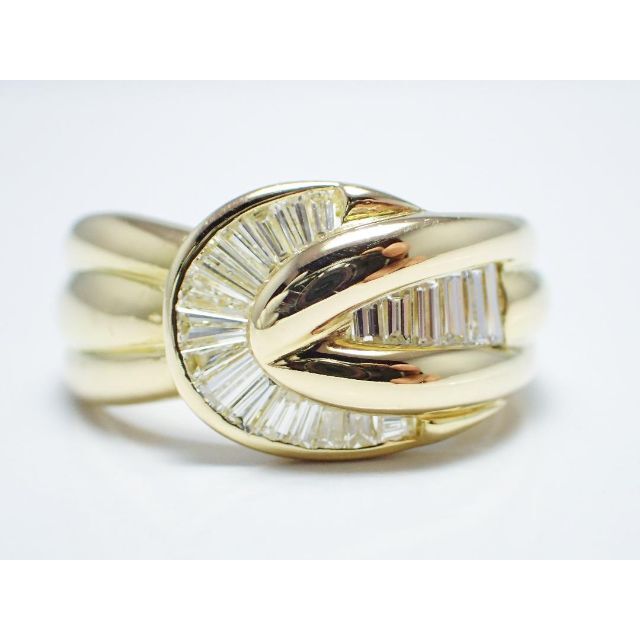 ★新品仕上げ済み★LUCA CARATI　K18 ダイヤモンドリング　D1ct メンズのアクセサリー(リング(指輪))の商品写真