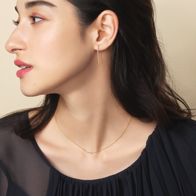 アーカー★ビリーブユー ネックレス★K18 0.1ct ネックレス★アガット