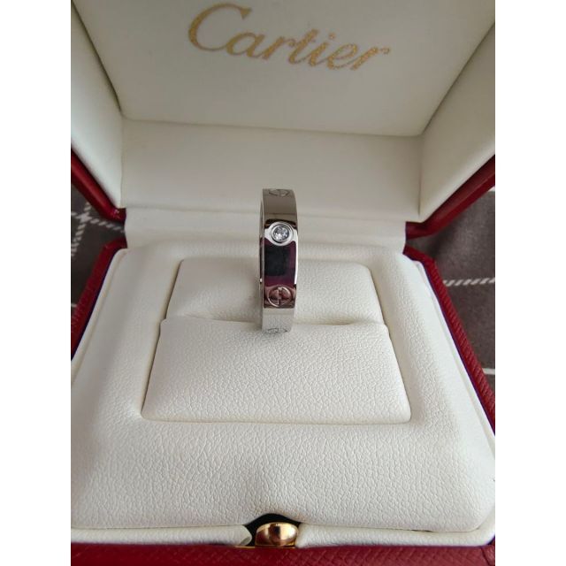 Cartier - カルティエ ハーフダイヤ ラブリング 10号(50) K18WG
