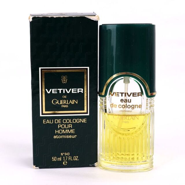 ゲラン 香水 ベチバー VETIVER オーデコロン プールオム 残半量程度 フレグランス 箱ダメージ有 メンズ 50mlサイズ