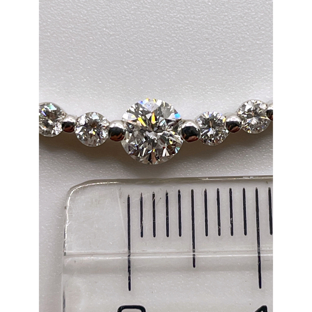 ヤンボー様 美品☆ダイヤ 1.06ct プラチナネックレス PT900/850 レディースのアクセサリー(ネックレス)の商品写真