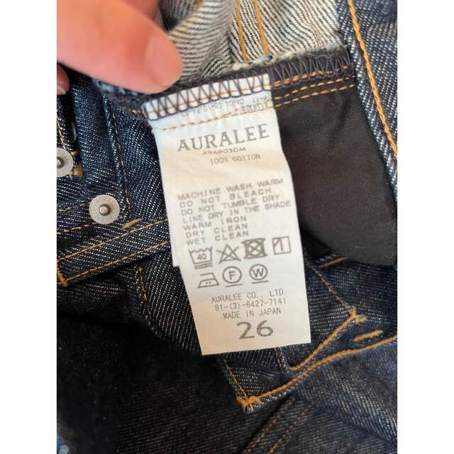 AURALEE(オーラリー)のauralee HARD TWIST DENIM 5P PANTS レディースのパンツ(デニム/ジーンズ)の商品写真