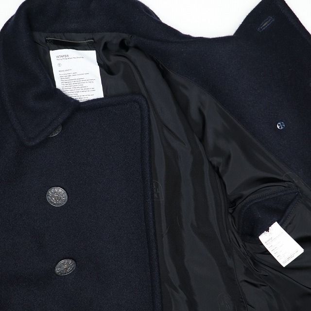 WTAPS 14AW ウールメルトン Pコート 1 美品 ダブルタップス - ピーコート