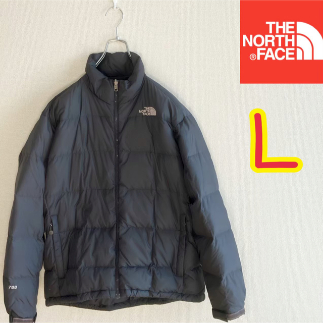 THE NORTH FACE ノースフェイス 700フィル ダウンジャケット アウトドア キャンプ アウター 防寒 グレー (レディース M)   O7732