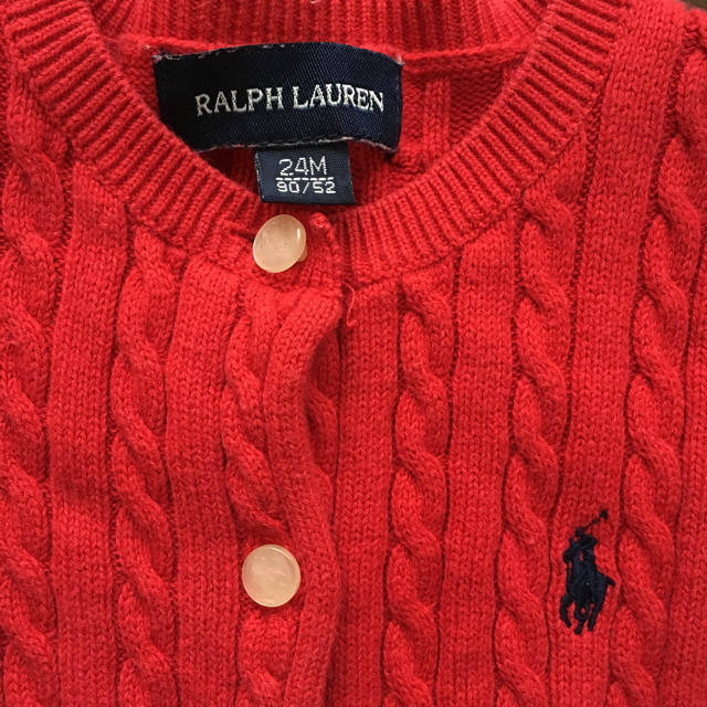 Ralph Lauren(ラルフローレン)の専用ラルフローレン ニット カーディガン キッズ/ベビー/マタニティのキッズ服女の子用(90cm~)(カーディガン)の商品写真