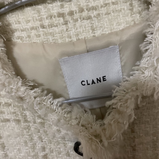 clane ツイードジャケット　正規品　ホワイト　サイズ1