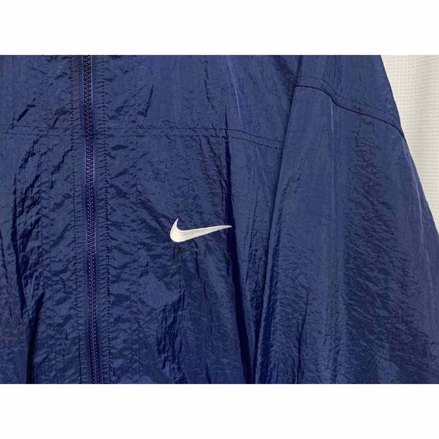 レア!! 90s NIKE ナイキ ナイロンジャケット ネイビー 古着 XL