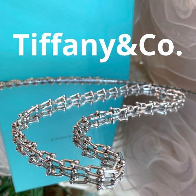 Tiffany & Co. - ☆美品☆Tiffany&Co. ハードウェア リンクネックレス シルバー