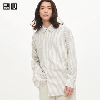 ユニクロ(UNIQLO)のオーバーサイズストライプシャツ　UNIQLO U(シャツ)