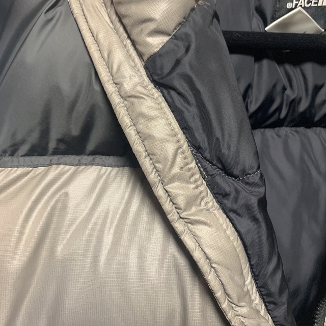 激レア THE NORTH FACE センターロゴ ヌプシ ベスト グレー XL