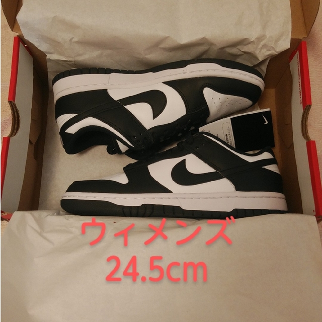 Nike WMNS Dunk Low "White/Black" 24.5cmレディース