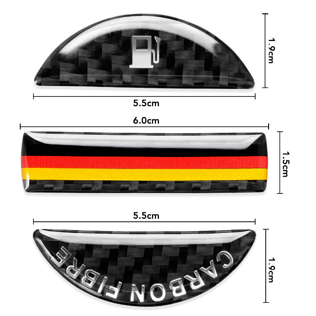 Porsche(ポルシェ)のフューエルキャップ デカール ポルシェ フォルクスワーゲン アウディ BMW等 自動車/バイクの自動車(車外アクセサリ)の商品写真