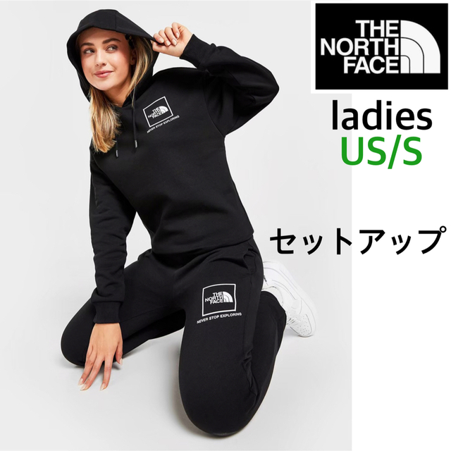 THE NORTH FACE(ザノースフェイス)の【海外限定】TNF スウェット　セットアップ 　ブラック　日本サイズM レディースのトップス(トレーナー/スウェット)の商品写真