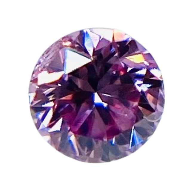 2年保証』 INTENSE FANCY その他 PURPLISH RD 0.032ct PINK その他