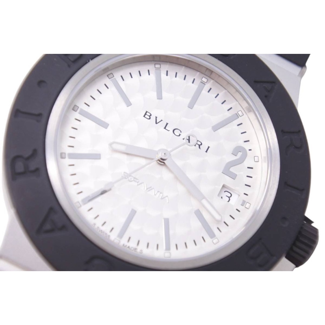 未使用 ブルガリ BVLGARI アルミニウム 空山基LIMITED 103703 BB40AT ラバー × アルミニウム メンズ  46624