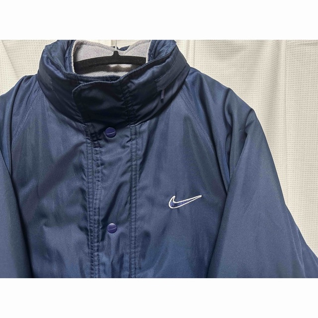 NIKE(ナイキ)の美品  90s NIKE ナイキ ナイロンジャケット ネイビー 銀タグ XXL メンズのジャケット/アウター(ナイロンジャケット)の商品写真