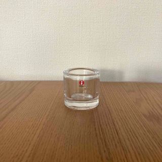 イッタラ(iittala)のイッタラ×マリメッコ☆キビ☆キャンドルホルダー☆クリア(置物)