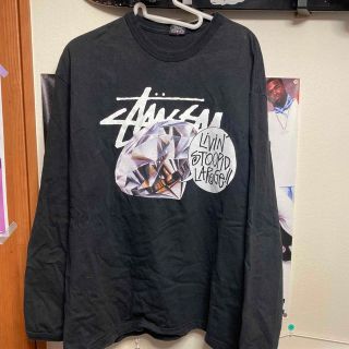 ステューシー(STUSSY)のStussy ダイヤモンド ロンＴ 長袖Tシャツ Lサイズ(Tシャツ/カットソー(七分/長袖))