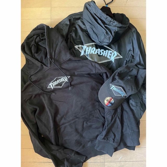 THRASHER(スラッシャー)のTHRASHER NEWERA コラボ3点セット レディースのレディース その他(セット/コーデ)の商品写真