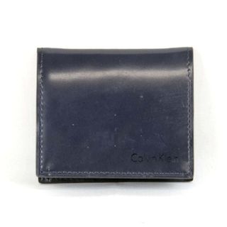 カルバンクライン(Calvin Klein)の『USED』 Calvin klein カルバンクライン コインケース レザー ネイビー【中古】(コインケース)