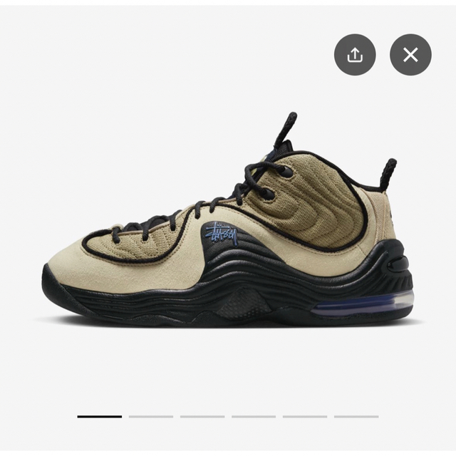 STUSSY(ステューシー)のStussy × Nike Air Penny2 ライムストーン 24cm メンズの靴/シューズ(スニーカー)の商品写真