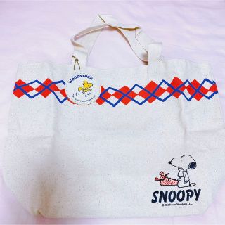 スヌーピー(SNOOPY)のスヌーピー×ジェラート ピケ アーガイル・トート 特別付録 限定コラボ 付録(トートバッグ)