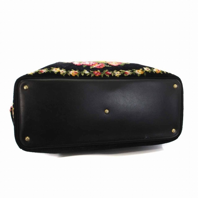 FEILER(フェイラー)のフェイラー トートバッグ シュニール織 花柄 黒 ブラック 赤 緑 黄 レディースのバッグ(トートバッグ)の商品写真