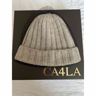 CA4LA 【即納】カシラ ニット帽 チュールニット帽 ビーニー グレー