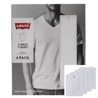 リーバイス(Levi's)の新品 4枚組 S ★ Levis リーバイス メンズ Vネック 半袖 Tシャツ(Tシャツ/カットソー(半袖/袖なし))