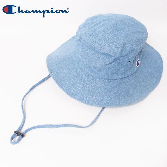 Champion(チャンピオン)の新品 Champion チャンピオン デニムアドベンチャーハット ブルー メンズの帽子(ハット)の商品写真