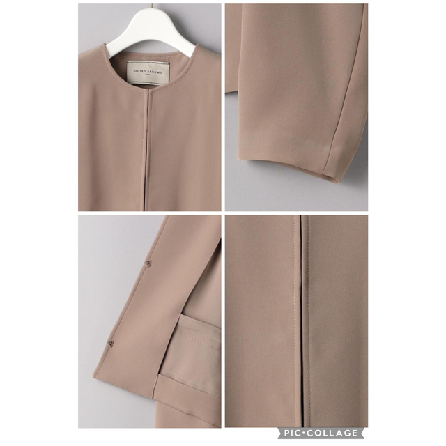 UNITED ARROWS - 未使用ユナイテッドアローズダブルサテンノーカラー