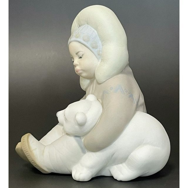 LLRADRO リヤドロ エスキモーと子熊 フィギュリン リアドロ オブジェ