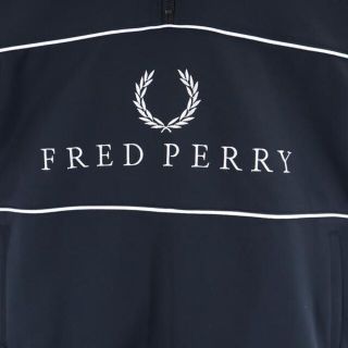 FRED PERRY - フレッドペリー ハーフジップ ジャージ XS ネイビー FRED