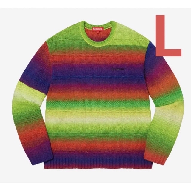 Supreme - SUPREME Gradient Stripe Sweaterの通販 by r's shop