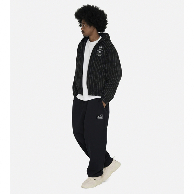 STUSSY(ステューシー)のL Stussy Nike Striped Wool Jacket Black メンズのジャケット/アウター(ブルゾン)の商品写真