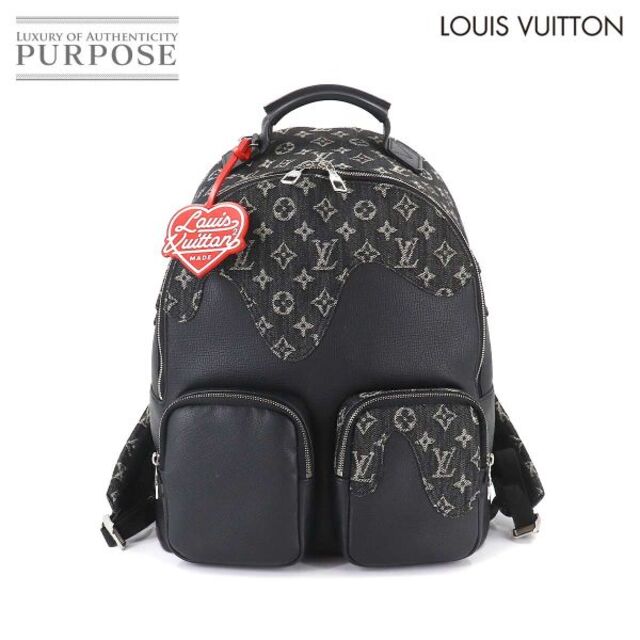 ルイ ヴィトン LOUIS VUITTON モノグラム デニム マルチポケット バックパック トリヨンレザー ノワール M45973 VLP 90180882