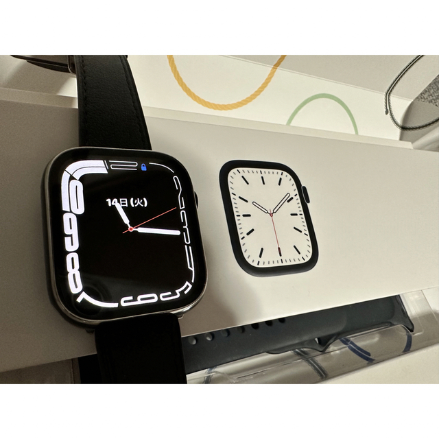 腕時計(デジタル)Apple Watch series7 45mm オマケバンド付き