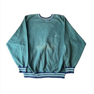 チャンピオン(Champion)の90's Champion REVERSE WEAVE トリコタグ リブボーダー(スウェット)