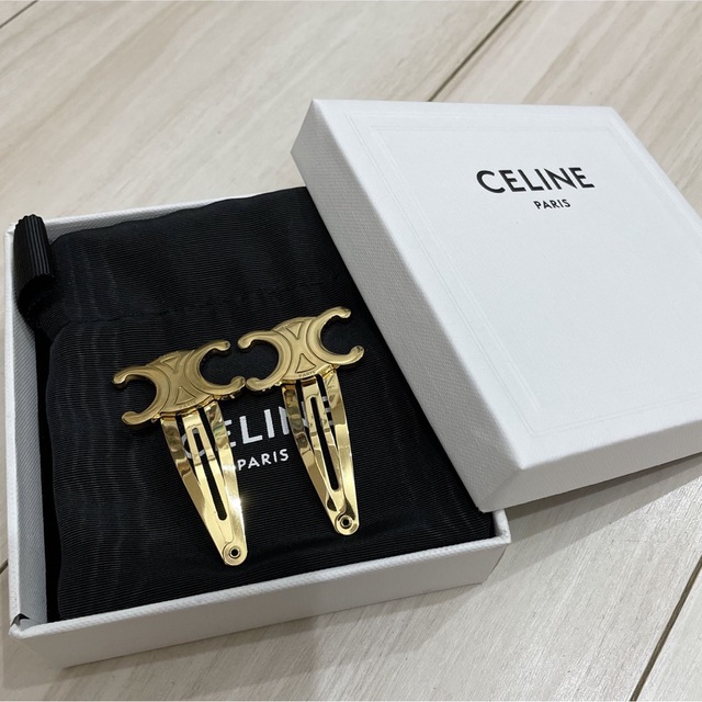 セリーヌ ヘアアクセサリー ヘアピン celine トリオンフ 大きな取引