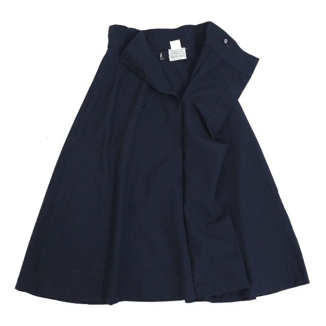 トリコ コムデギャルソン 88AW フェイクラップデザインウールフレアスカート