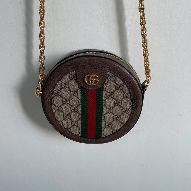 最新 Gucci - GUCCI ミニラウンド ミニバッグ ショルダーバッグ
