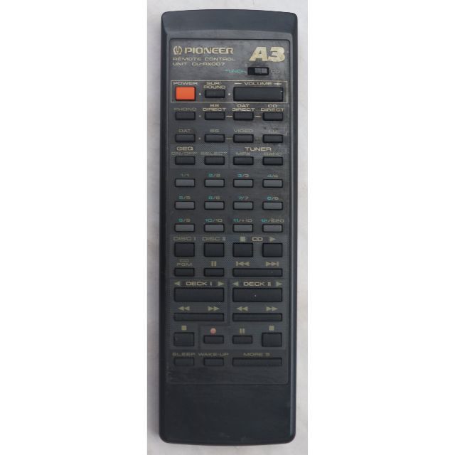 PIONEER - パイオニア オーディオ リモコン CU-RX007 ( #5015 PIONEER - パイオニア オーディオ リモコン CU-RX007 ( #5015