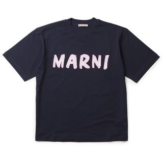 マルニ(Marni)のマルニ MARNI ロゴプリント Tシャツ オーバーフィット 半袖 2023年春夏新作 THJET49EPH USCS11 L1B99(Tシャツ(半袖/袖なし))